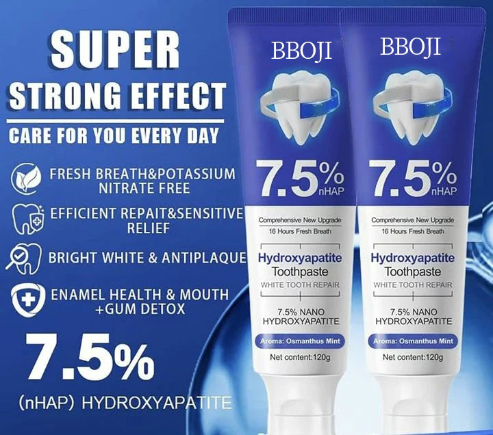 BBOJI™ 7.5% Hydroxyapatite Toothpaste – Enamel Repair & Whitening