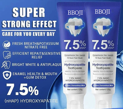 BBOJI™ 7.5% Hydroxyapatite Toothpaste – Enamel Repair & Whitening