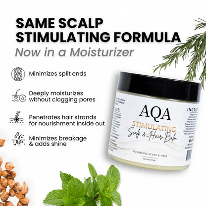 AQA™ BALM- Stimulating Scalp and Hair Balm