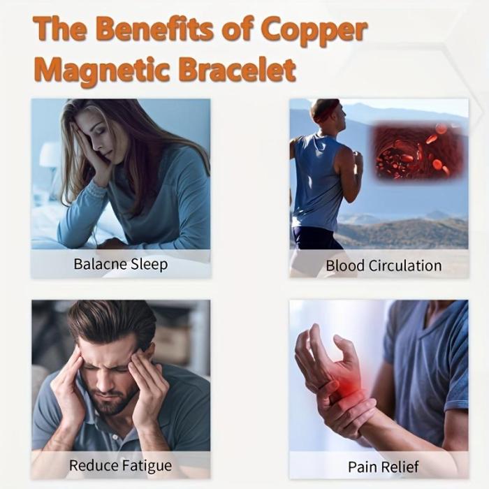 DIYSTAR™ Copper magnetic bracelet——Relieve fatigue and promote blood circulation✨
